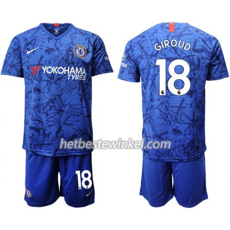 Chelsea Giroud 18 Kind Voetbaltenues Thuis 2019/20 - SS (+ Korte broeken)